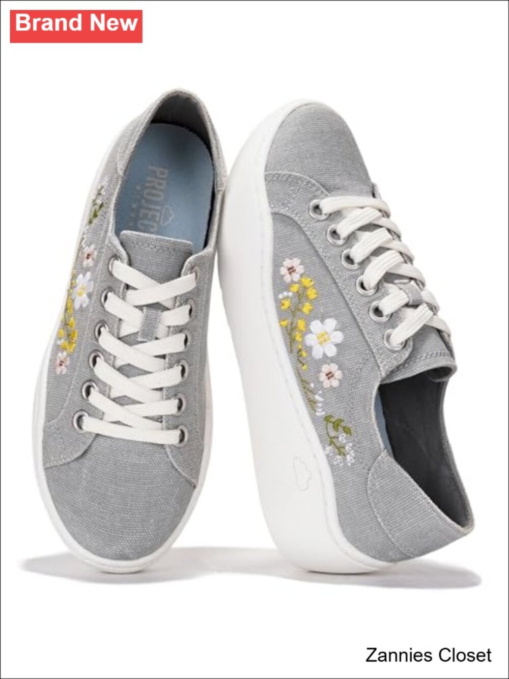 ✨ Project Cloud Platform Sneakers Wedge Memory Foam Insole Lace-Up Women Shoes